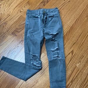 American Eagle ripped skinny jeans